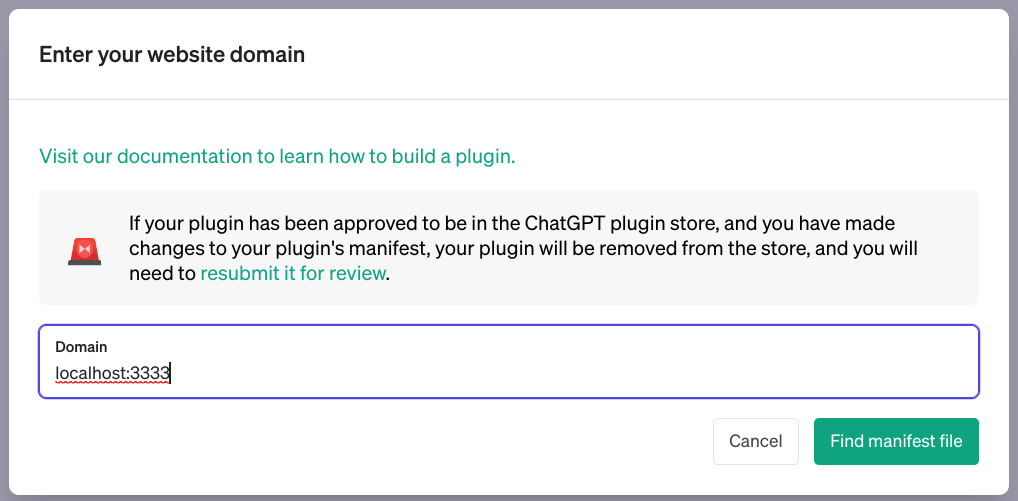 install the plugin